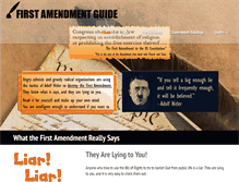 Tablet Screenshot of firstamendmentguide.com